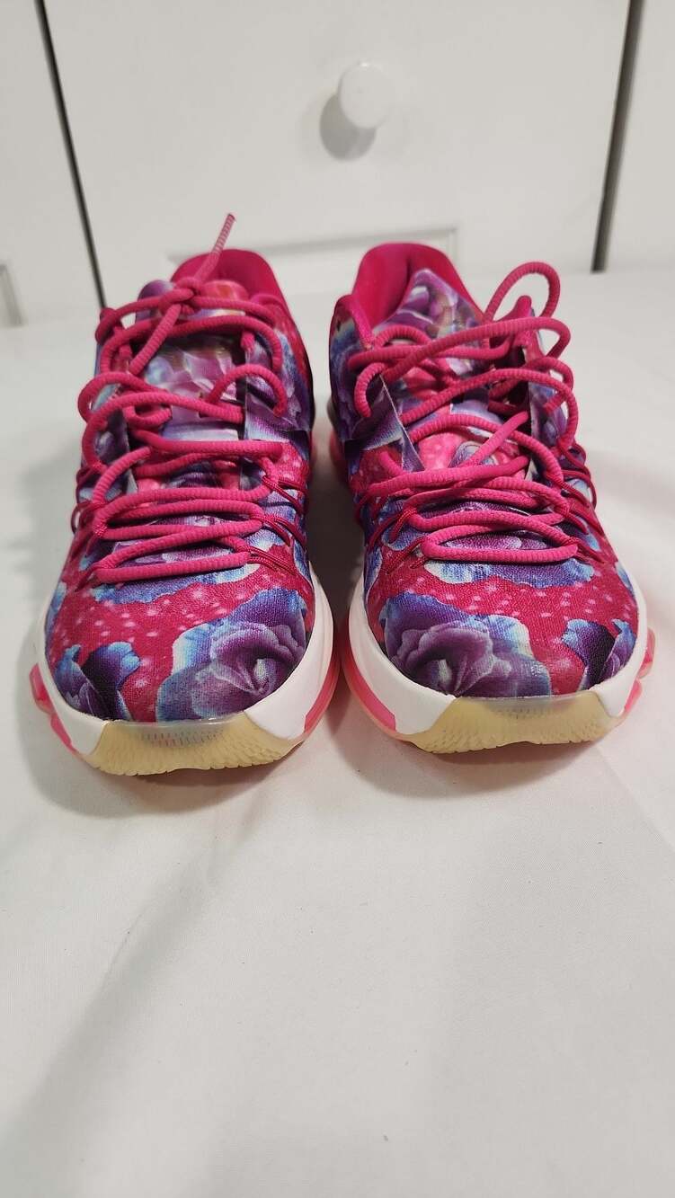 Nike KD 8 Aunt Pearl Pink Floral Basketball Shoes 819148-603